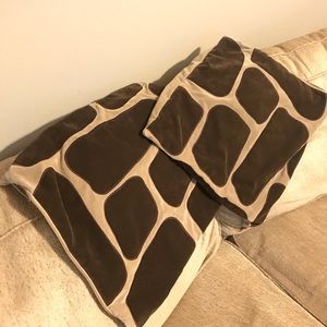 Animal print pillow cases